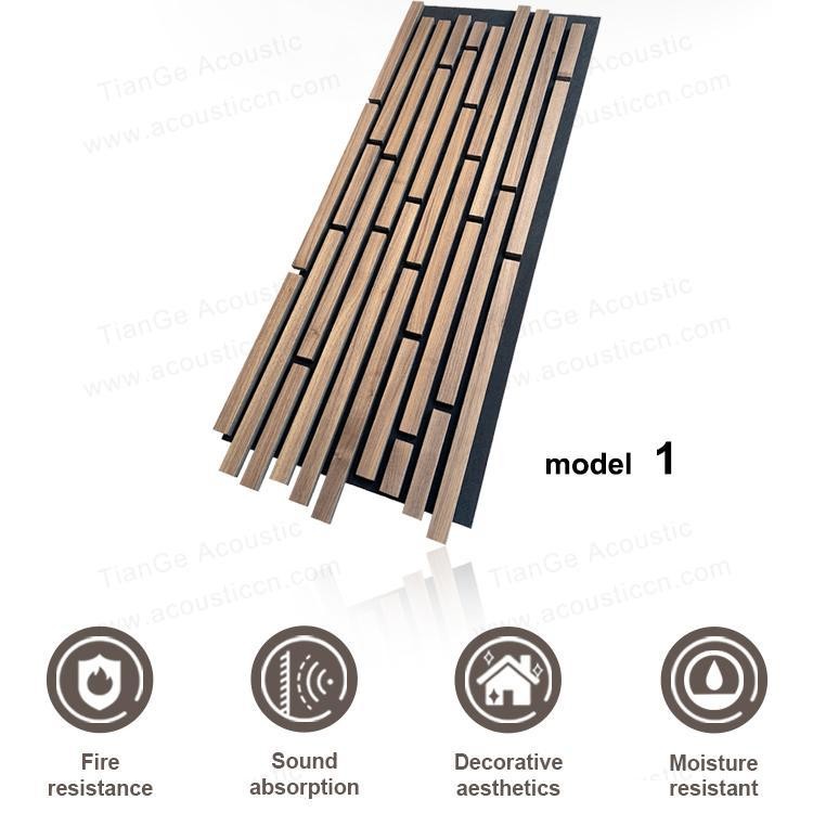 Irregularly Shaped Wood Slat Wall Panel-2