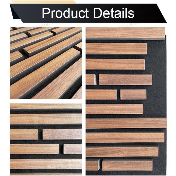 Irregularly Shaped Wood Slat Wall Panel-5