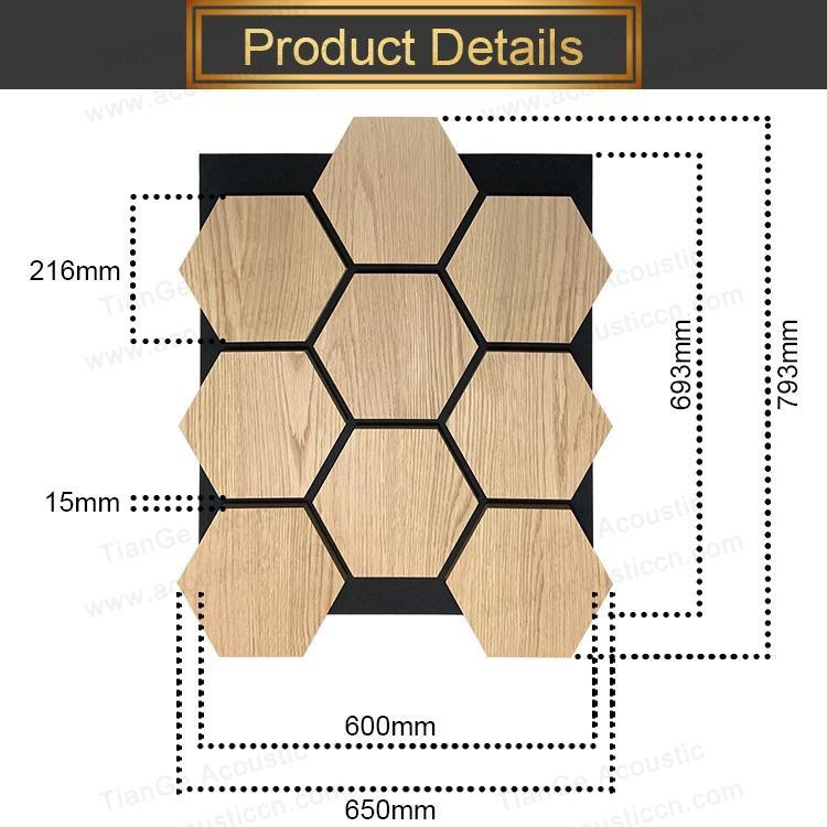 Hexagon Wooden Acoustic Panels-4