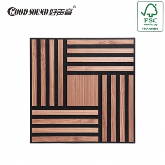 Wooden Strip Surround Acoustic Panels