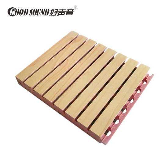 Grooved Acoustic Wood Wall Panels for recording studio